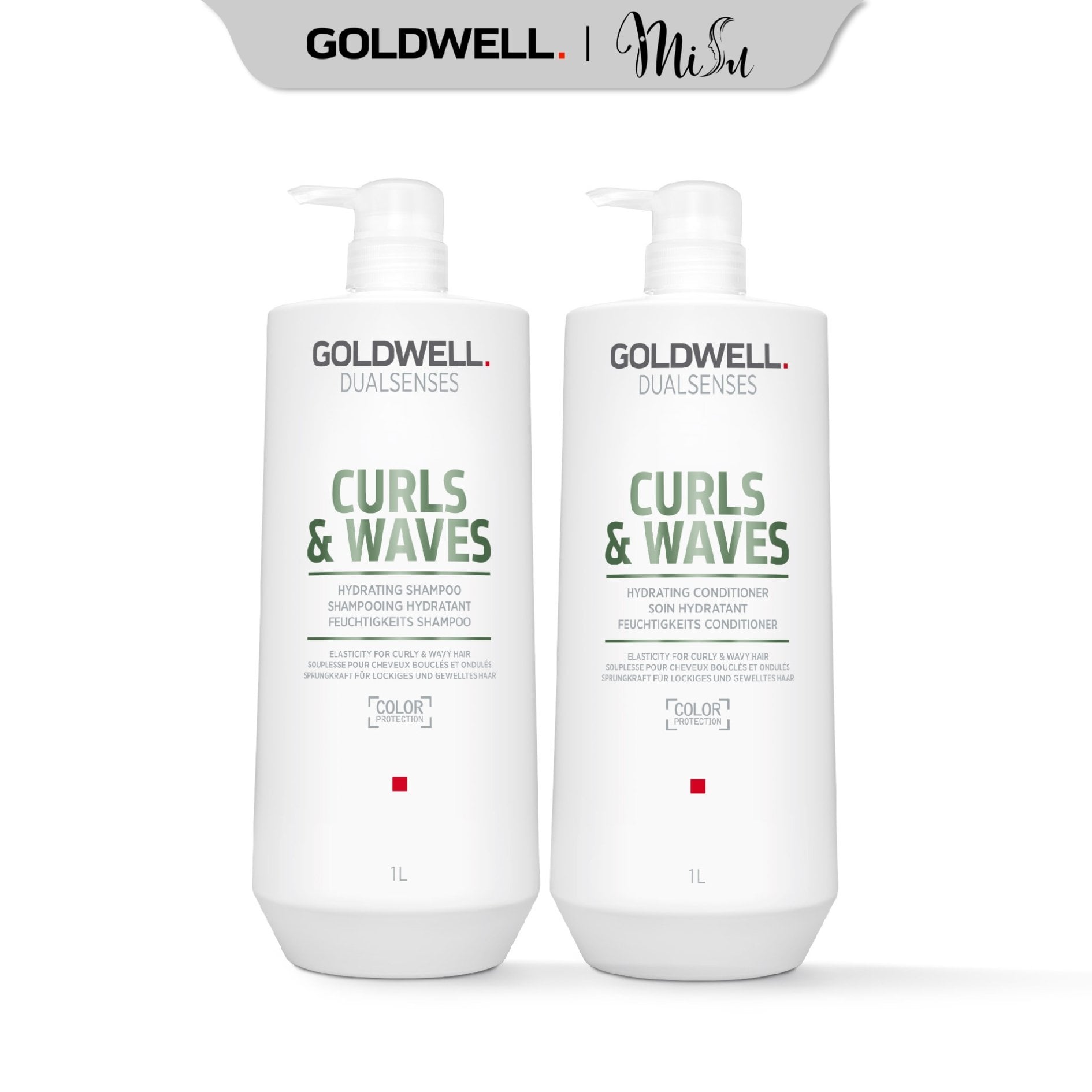 Bộ Gội Xả Dưỡng Xoăn Goldwell Curls & Waves