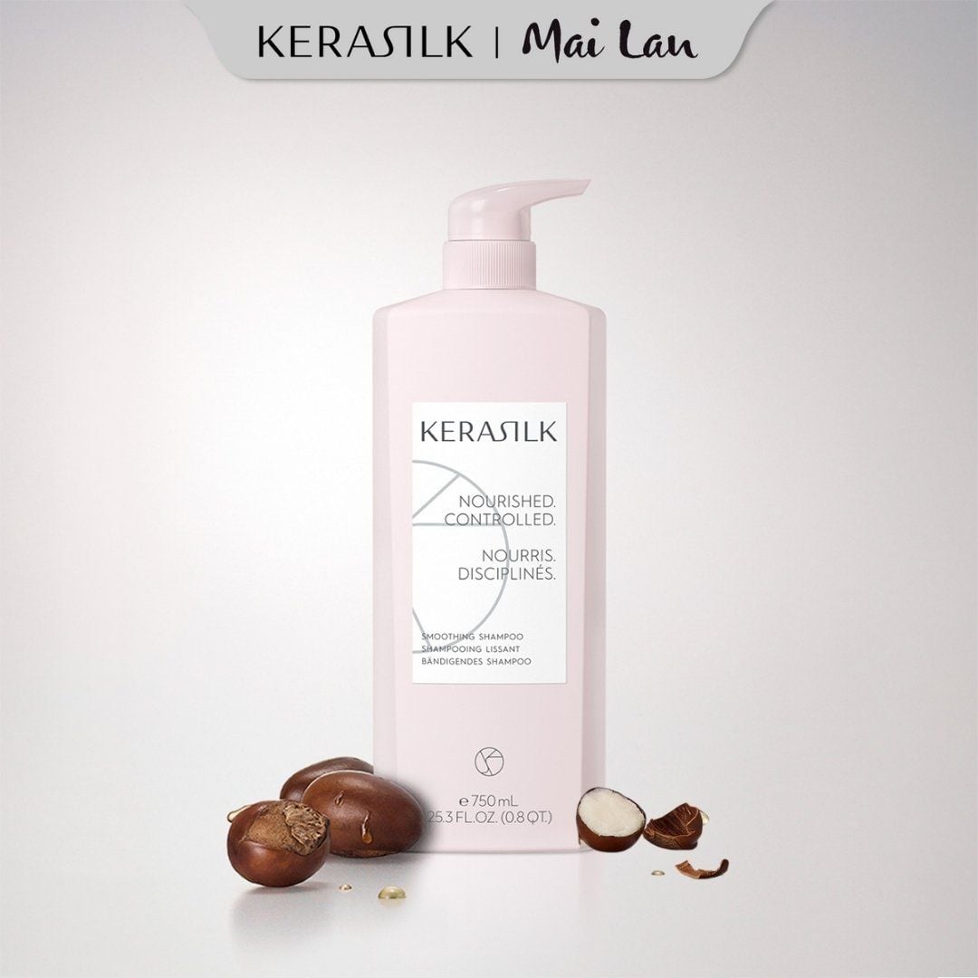 Dầu Gội Suôn Mượt Kiểm Soát Bông Xù Kerasilk Smoothing Shampoo