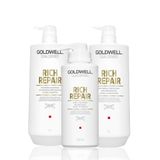  Bộ Sản Phẩm Phục Hồi Tóc Hư Tổn Chuyên Sâu Goldwell Rich Repair 