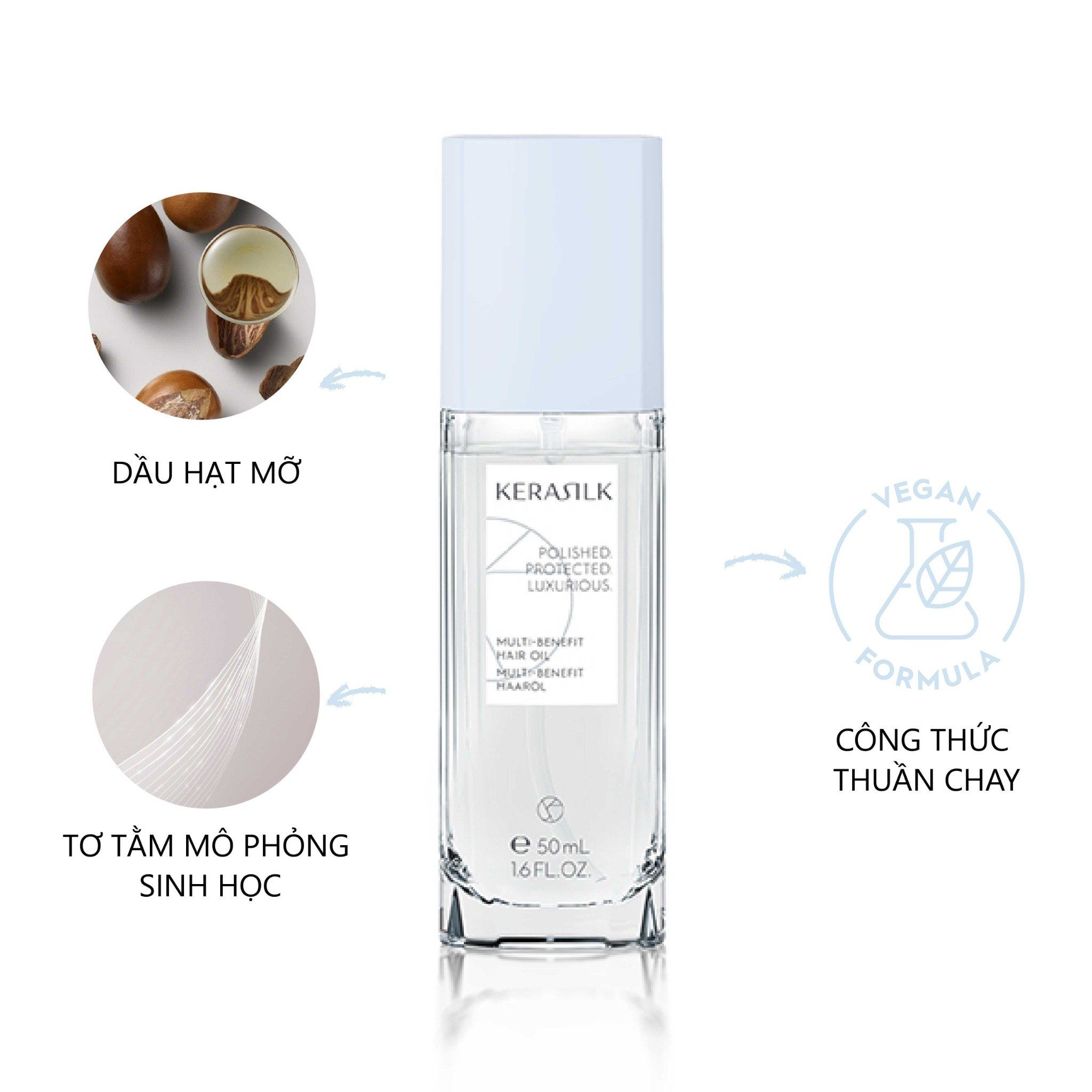  [Mai Lan]  Tinh Dầu Dưỡng Đa Tác Dụng Kerasilk Multi-Benefit Hair Oil 
