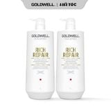  Bộ Gội Xả Phục Hồi Tóc Hư Tổn Goldwell Rich Repair 