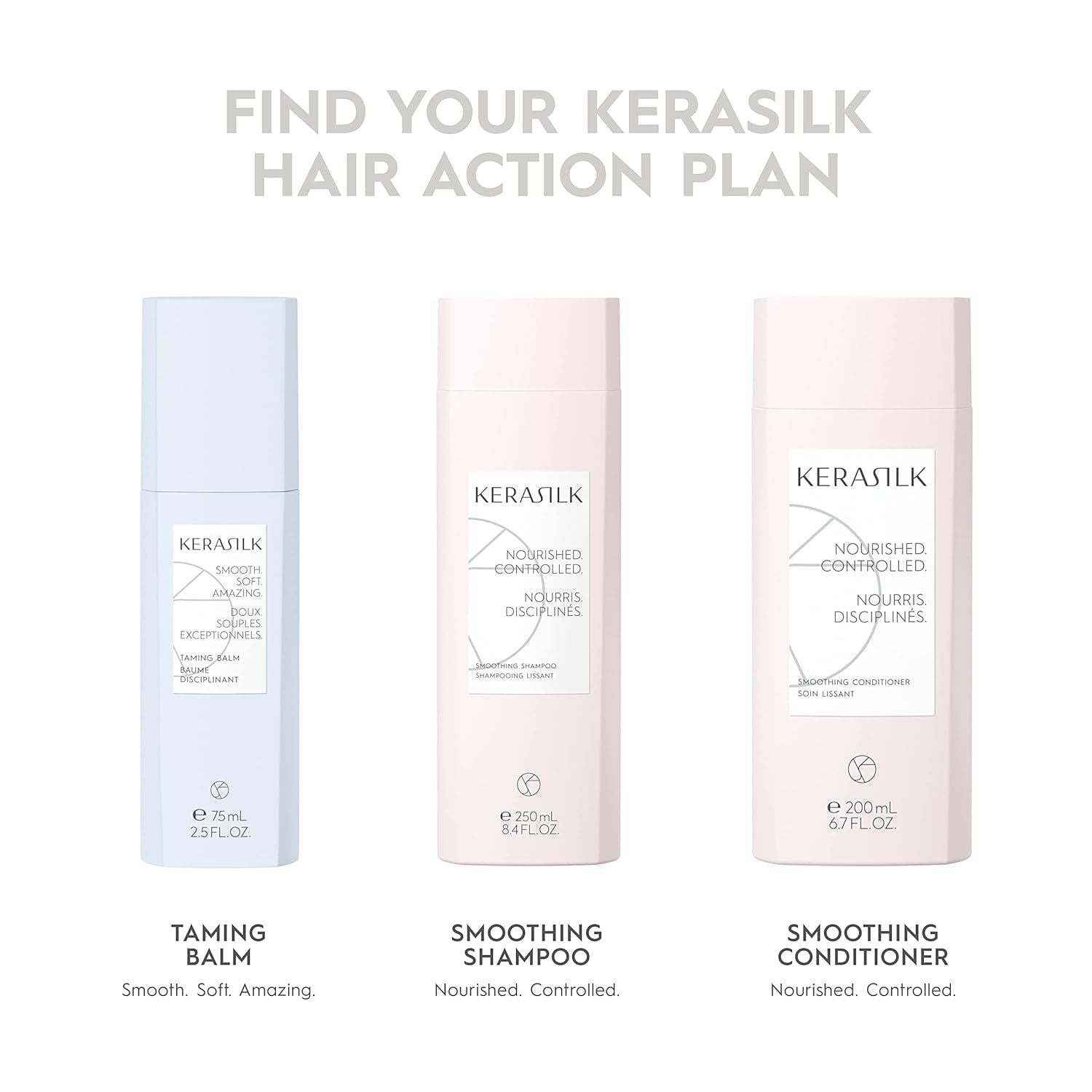  Bộ Gội Xả Suôn Mượt Kiểm Soát Bông Xù Kerasilk Smoothing 