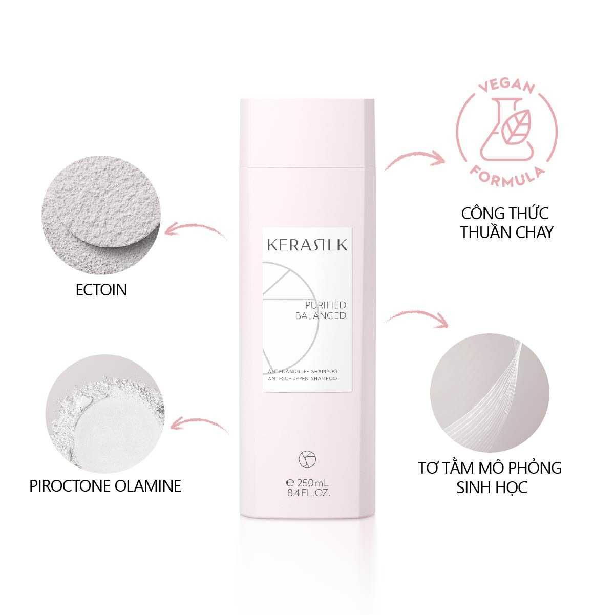  [Mai Lan]  Bộ Gội Và Huyết Thanh Trị Gàu Kerasilk Anti-Dandruff 
