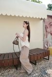 SET ÁO ÓNG THÊU QUẦN SUÔNG CARO - TH 