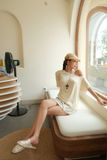  SET TRỄ VAI TAY NGẮN SỌC CHÂN VÁY VIỀN - TH 