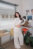  SET ÁO TAY DÀI CROP QUẦN SUÔNG - TH 