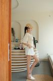  SET TRỄ VAI TAY NGẮN SỌC CHÂN VÁY VIỀN - TH 
