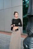  CHÂN VÁY LỤA BI KÈM HOA EO - TH 