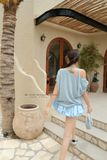  SET ÁO SỌC CHÂN VÁY BÍ - TH 