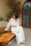  SET DÙ PHỐI MÀU CHÂN VÁY DÀI - TH 