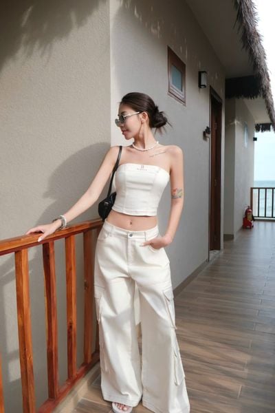  SET ÁO ÓNG QUẦN SUÔNG TÚI HỘP - TH 