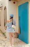  SET TRỄ VAI TAY NGẮN SỌC CHÂN VÁY VIỀN - TH 