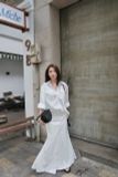  SET SƠ MI CHÂN VÁY XẺ ĐÙI - TH 
