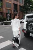  SET ÁO GIẤY CHÂN VÁY DÀI RÚT EO - TH 