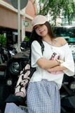  SET ÁO TRỄ VAI IN TÚI QUẦN SUÔNG SỌC - TH 