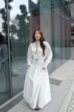  ĐẦM SƠ MI DÀI TAY XÒE - TH 