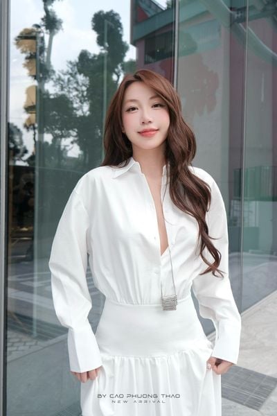  ĐẦM SƠ MI DÀI TAY XÒE - TH 