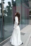  ĐẦM SƠ MI DÀI TAY XÒE - TH 