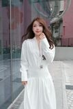  ĐẦM SƠ MI DÀI TAY XÒE - TH 
