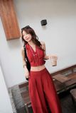  SET YẾM CỔ SƠ MI QUẦN SUÔNG - TH 