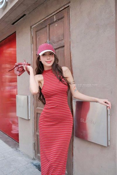  ĐẦM CỔ LỌ SỌC DÀI - TH 