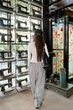  SET ÁO TAY DÀI IN CHỮ QUẦN SỌC 90 - TH 