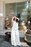  SET ÁO CỔ ĐỔ QUẦN SUÔNG - TH 