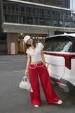  SET ÁO CROP VIỀN REN QUẦN SUÔNG KIỂU - TH 