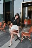  SET ÁO TAY LỠ CHÂN VÁY XÒE - TH 
