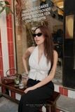  SET ÁO YẾM HỞ LƯNG QUẦN SUÔNG - TH 