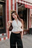  SET ÁO YẾM HỞ LƯNG QUẦN SUÔNG - TH 