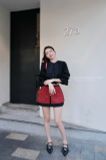  SET 3 MÓN CHÂN VÁY ÁO TAY BÈO CHÂN VÁY NGẮN KIM SA - TH 