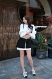  SET 3 MÓN CHÂN VÁY ÁO TAY BÈO CHÂN VÁY NGẮN KIM SA - TH 