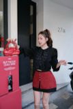  SET 3 MÓN CHÂN VÁY ÁO TAY BÈO CHÂN VÁY NGẮN KIM SA - TH 