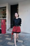  SET 3 MÓN CHÂN VÁY ÁO TAY BÈO CHÂN VÁY NGẮN KIM SA - TH 