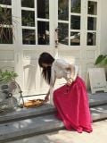  SET ÁO TAY BỒNG ÁNH CHÂN VÁY DÀI - TH 
