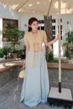  SET ÁO TAY BỒNG ÁNH CHÂN VÁY DÀI - TH 