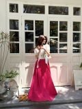 SET ÁO TAY BỒNG ÁNH CHÂN VÁY DÀI - TH 