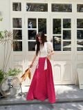  SET ÁO TAY BỒNG ÁNH CHÂN VÁY DÀI - TH 