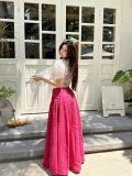  SET ÁO TAY BỒNG ÁNH CHÂN VÁY DÀI - TH 