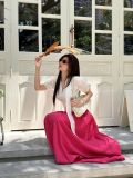  SET ÁO TAY BỒNG ÁNH CHÂN VÁY DÀI - TH 