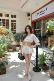  SET ÁO CROP CHÂN VÁY XÒE - TH 