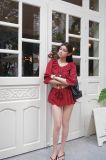  SET ÁO CROP CHÂN VÁY XÒE - TH 