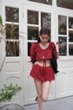  SET ÁO CROP CHÂN VÁY XÒE - TH 