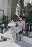 ĐẦM MAXI CỔ TRỤ CỘT EO - TH 