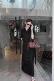  ĐẦM MAXI CỔ TRỤ CỘT EO - TH 