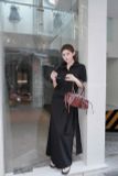  ĐẦM MAXI CỔ TRỤ CỘT EO - TH 