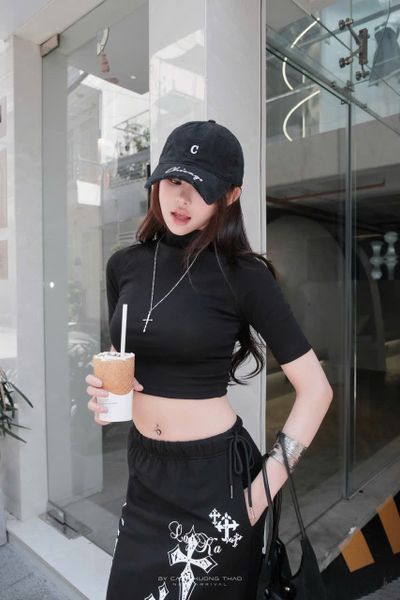  SET ÁO CROP CHÂN VÁY DÀI ORIGINAL - TH 