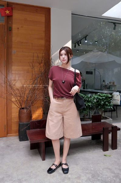  SET ÁO TRỄ VAI QUẦN NGỐ - TH 