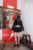  SET ÁO SƠ MI KIỂU CHÂN VÁY PHỐI LƯNG JEAN - TH 